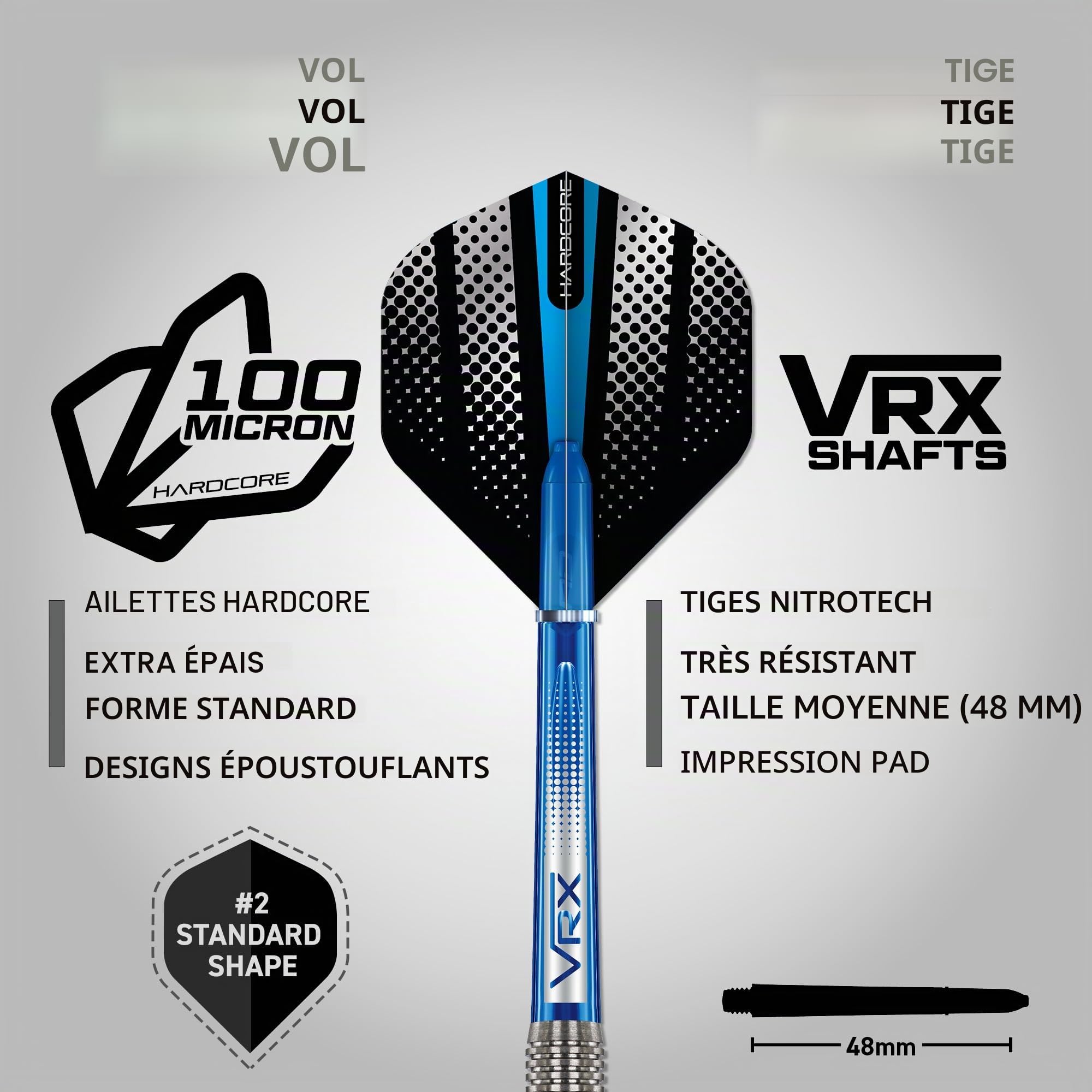 Red Dragon Defender 19g Baril 21g Poids Total Pointe Souple 90% Tungstène Jeu de fléchettes