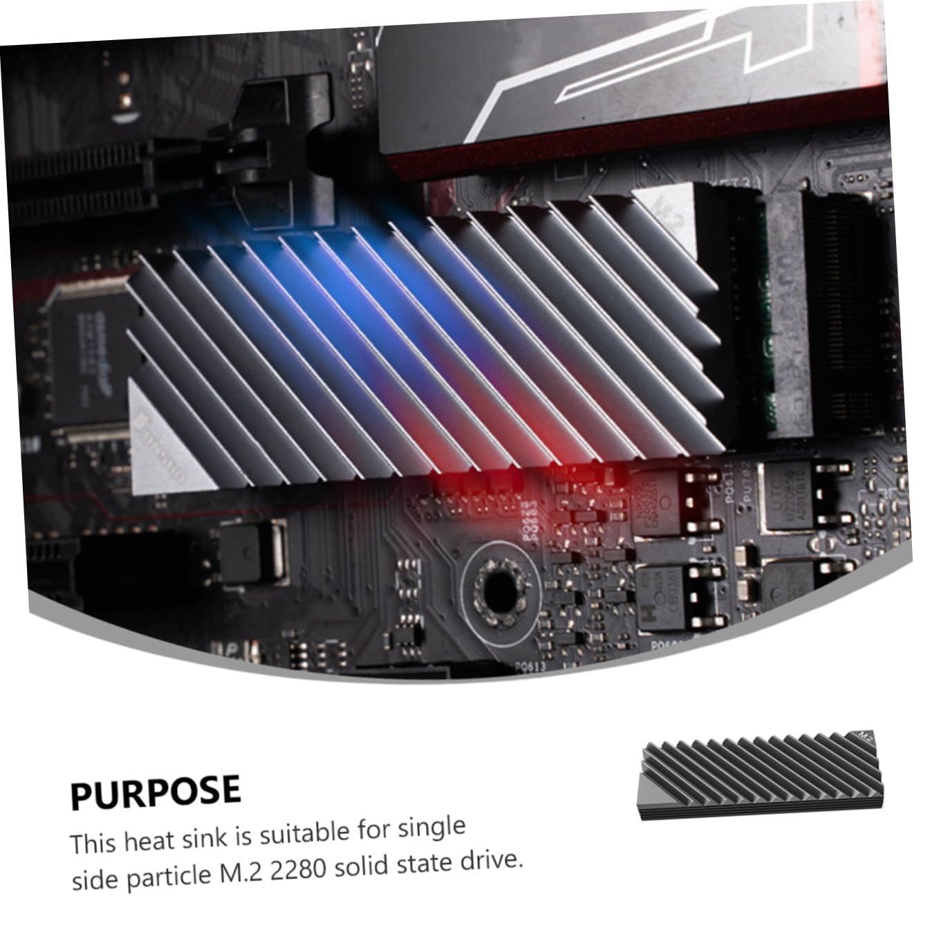 Hemobllo 4pezzi Dissipatore Raffreddamento Ssd Design Facile Installare e Resistente Corrosione Per Schede e Desktop