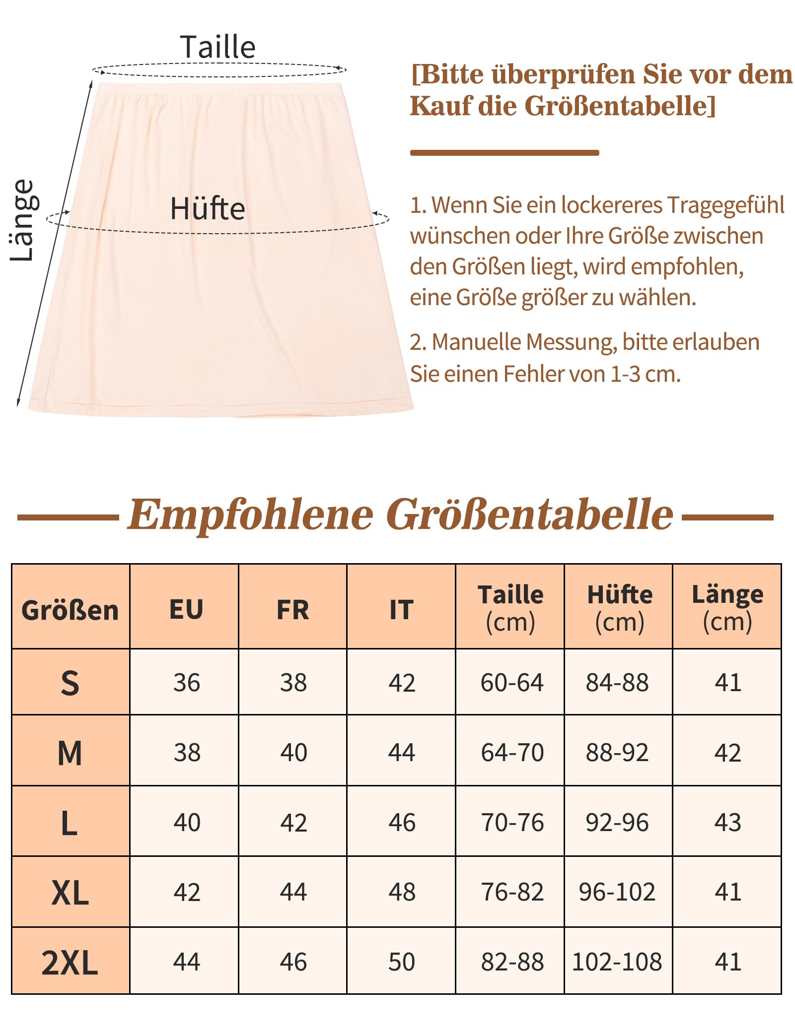 MELLIEX Unterrock Damen, Kurz Halbrock Ployster Weich Unterröcke Antistatisch Petticoat Unsichtbar Kleid Underskirt