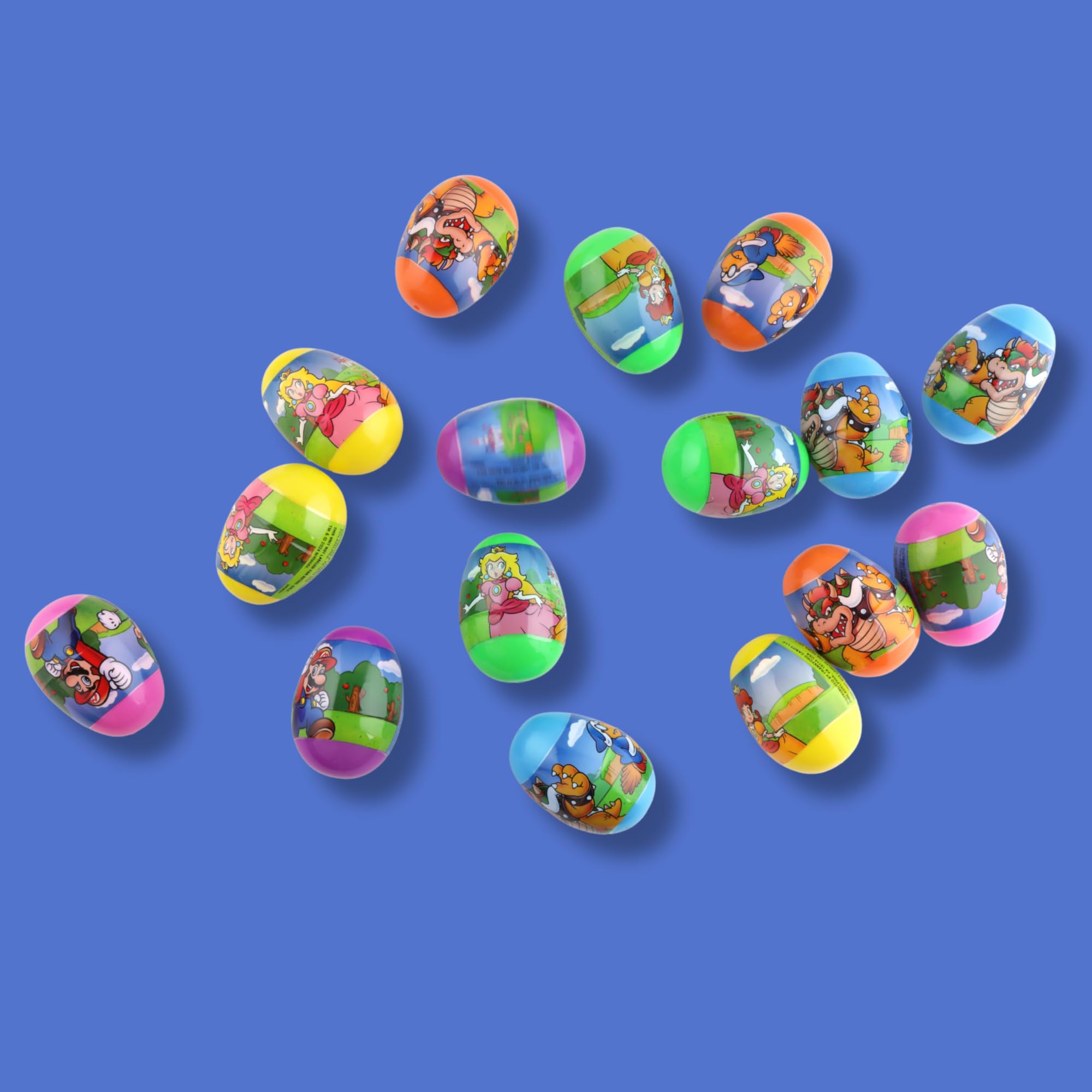 Sinaikepoo 12 Huevos De Pascua Rellenables Con Figuras De Mario Y Otros Personajes De Dibujos Animados, Ideales Para Búsquedas Y Cestas