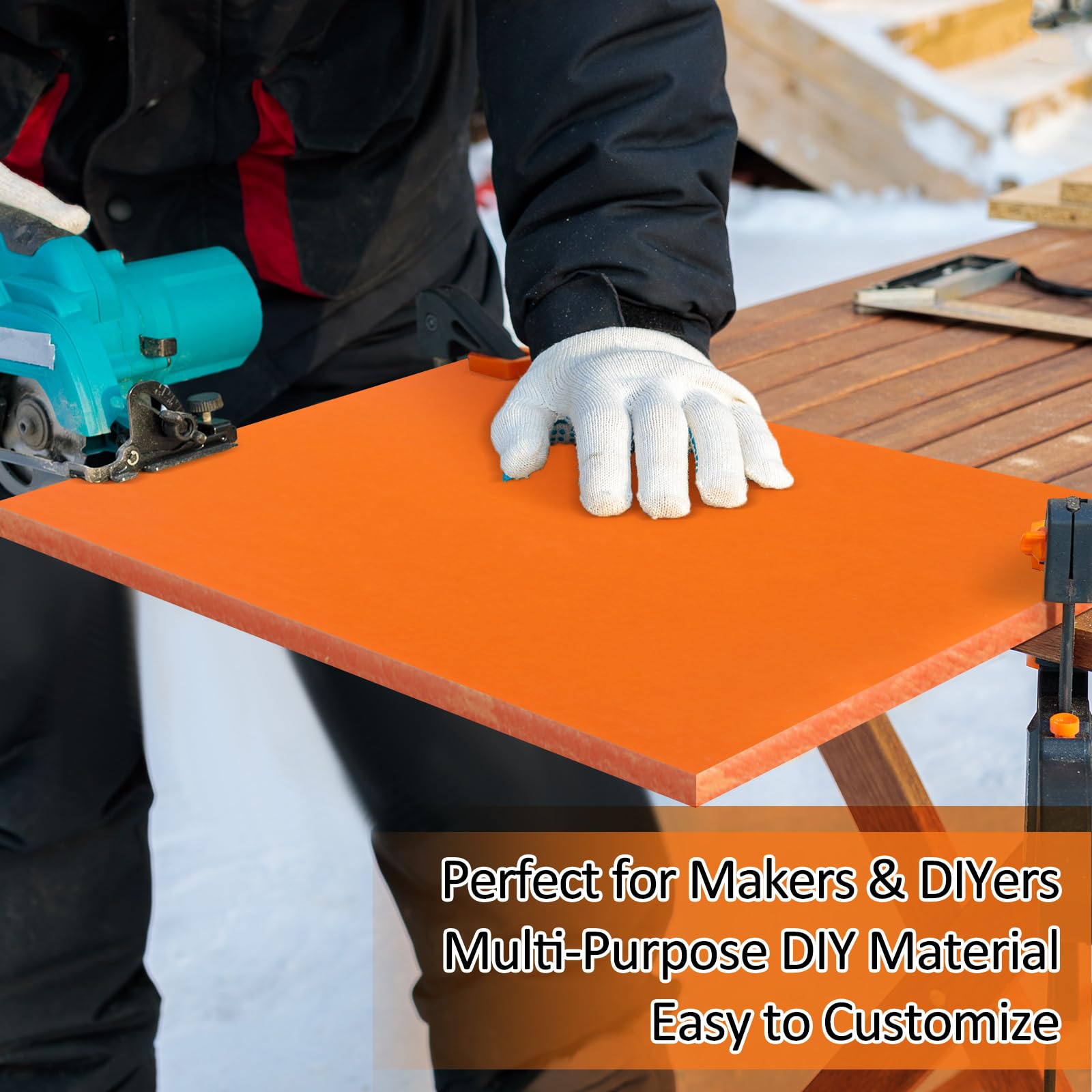Bakelite Phenolic Sheet - Orange, 11" x 15" -6