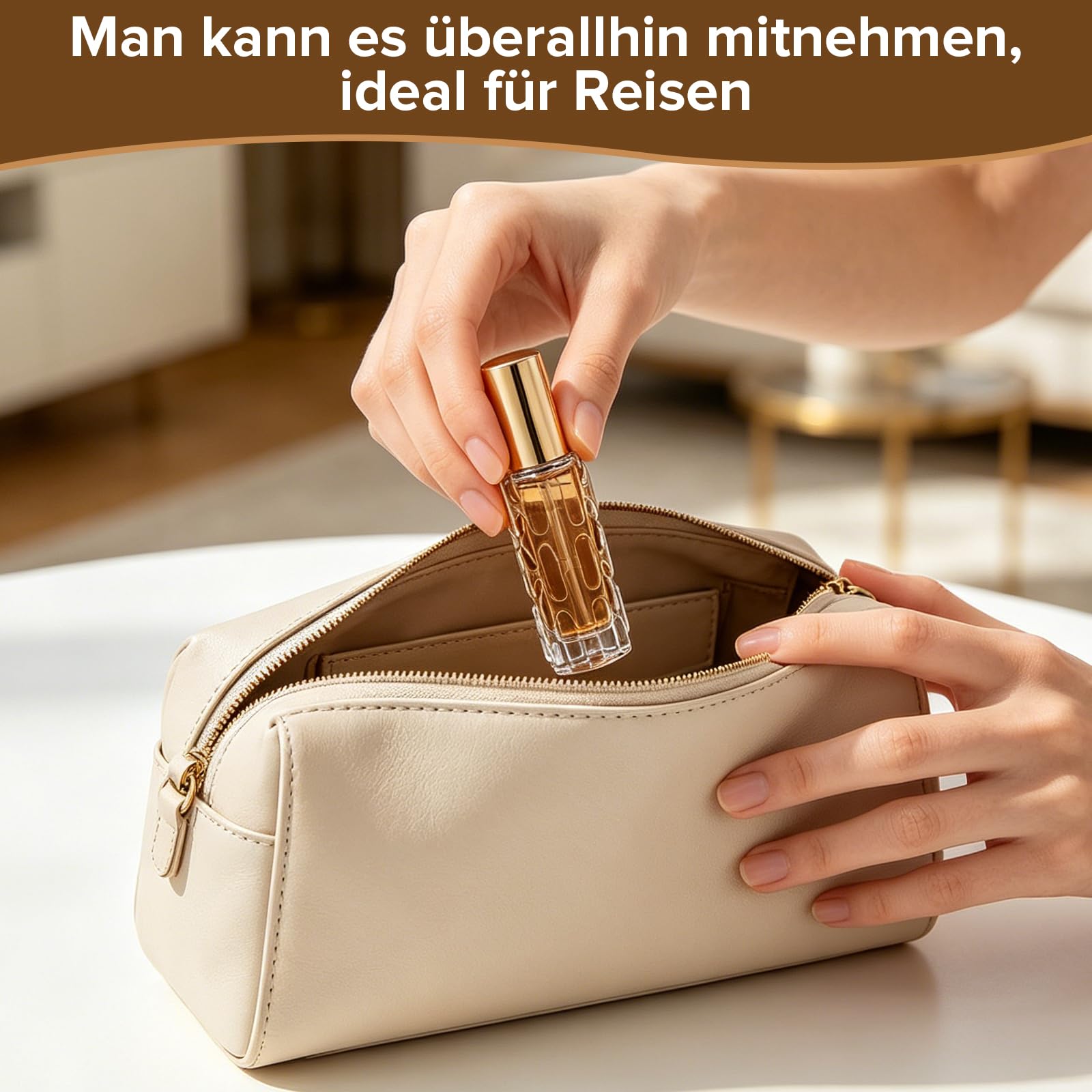 8 perfum podróżnych w sprayu, 10 ml, pusta szklana butelka na perfumy | Przenośny atomizer do torby z kroplomierzem i lejkiem, wsuwany do torebki, kieszeni lub portfela