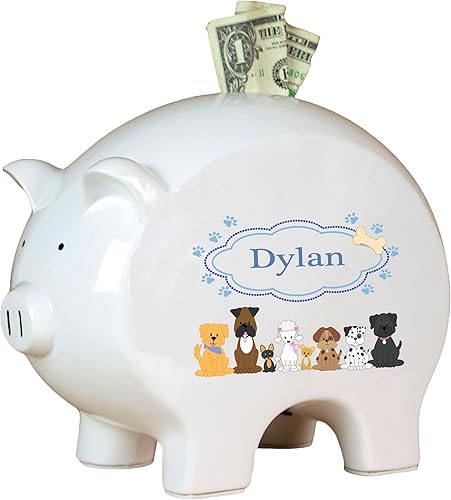 Hucha personalizada Blue Dogs