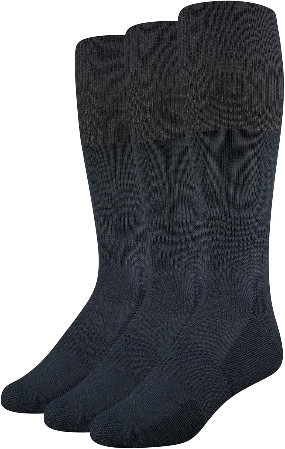 Amazon Essentials Women's Soccer Socks, Over-the-Calf Athletic Fit with Zone Cushioning and Arch Support, 3 Pairs