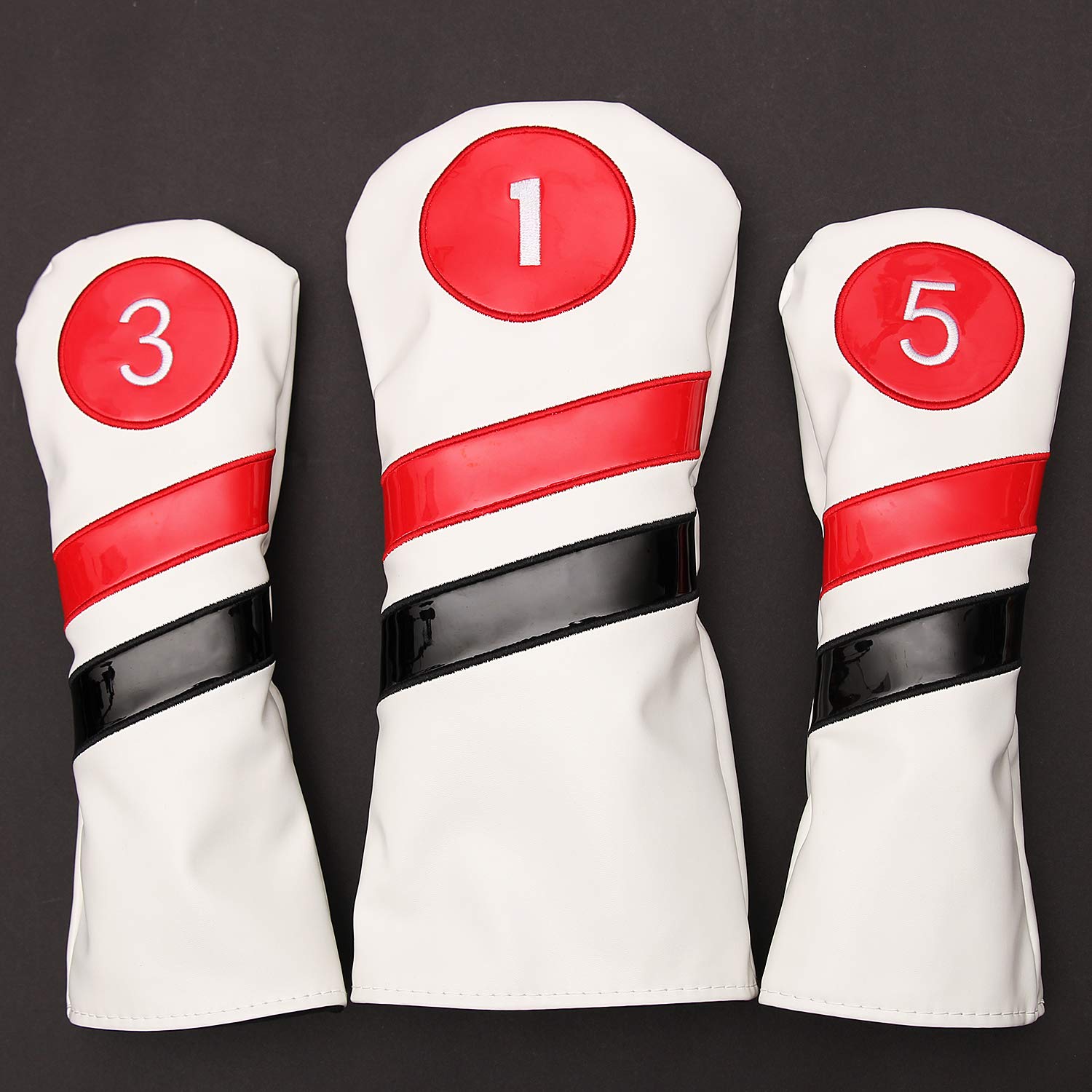 Juego de 3 fundas para cabezas de palos de golf para Driver y Fairway Wood