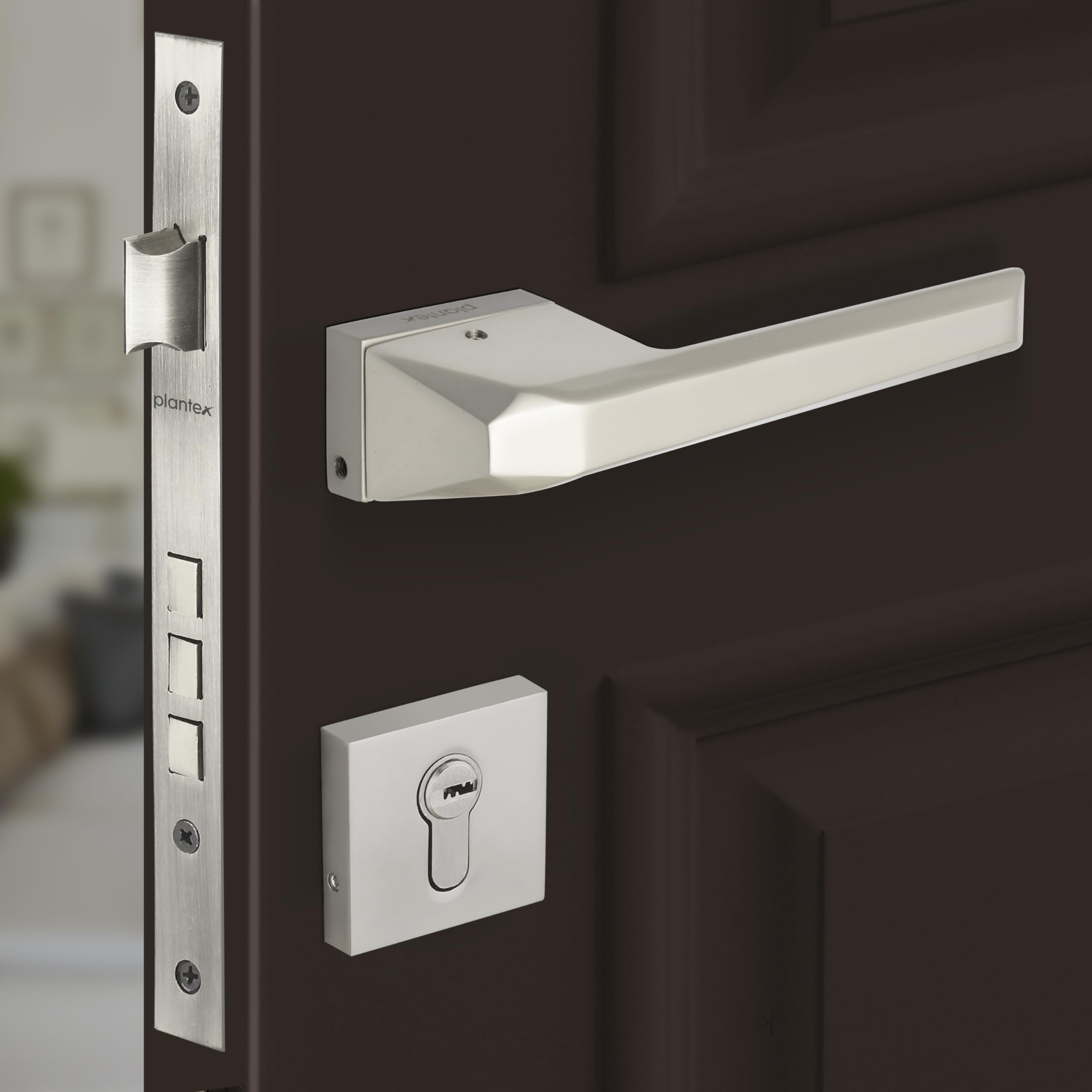 Plantex Main Door Lock/Mortise Lock for Door with 3 Years of Warranty - Robust Door Lock for Home with Brass Lock Body & Cylinder(PT-003- Satin) (B0CZ9FM8H8) Amazon Price History, Amazon Price Tracker