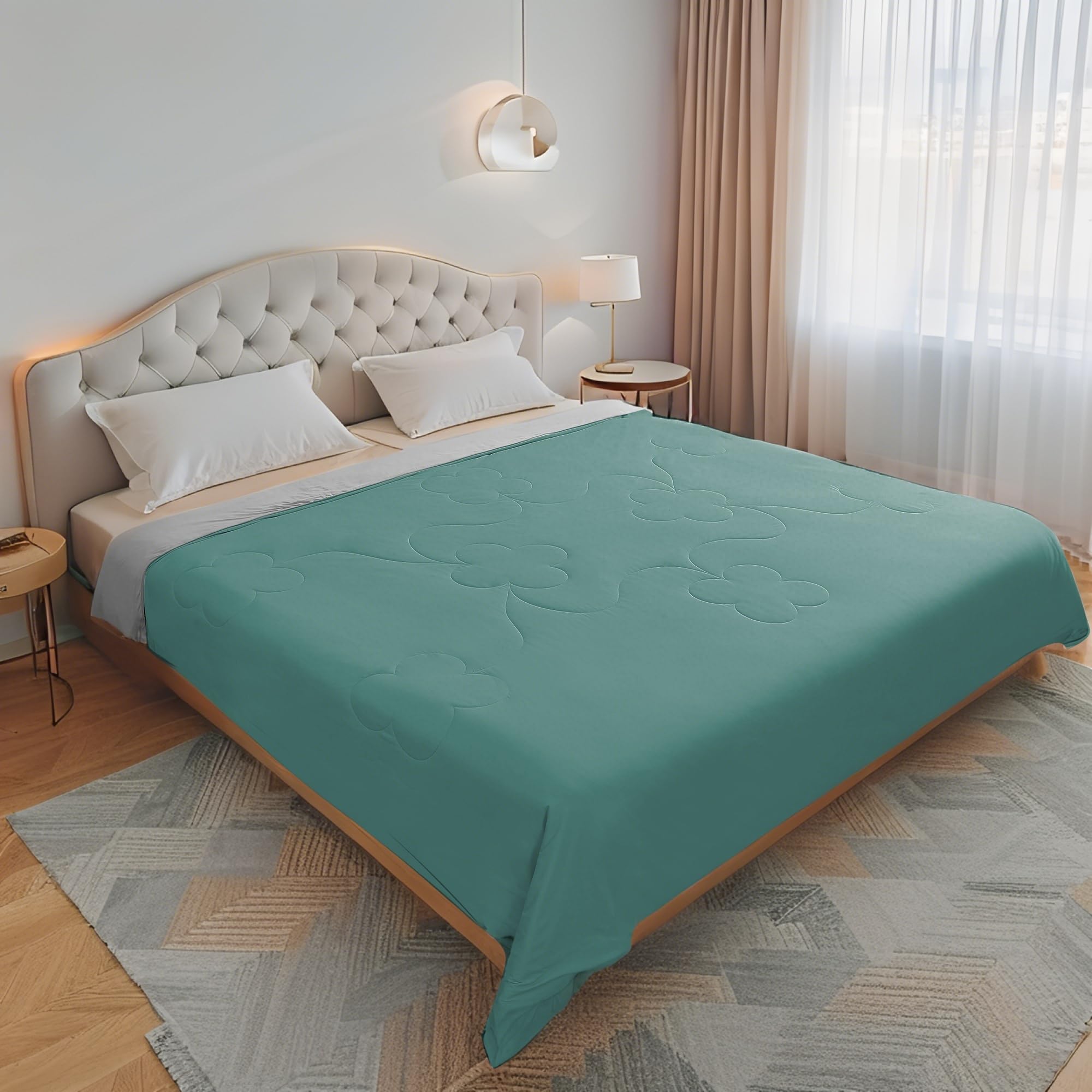 Centhermy Cooling Comforter Blanket for Hot Sleepers, Single Size Lightweight Summer Blanket, Soft & Breathable - Image 2