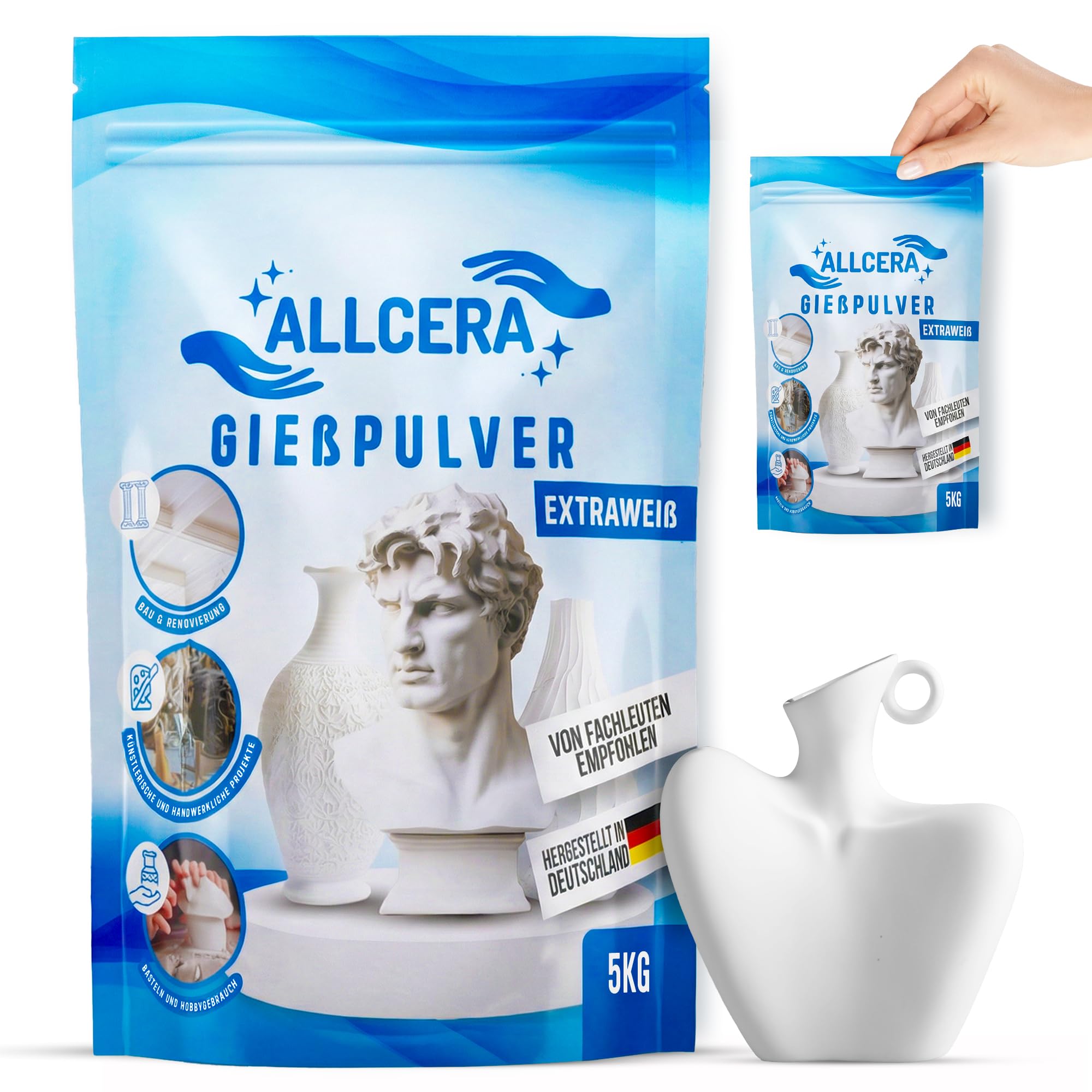 Poudre de coulée blanche qualité supérieure plâtre céramique pour moule
