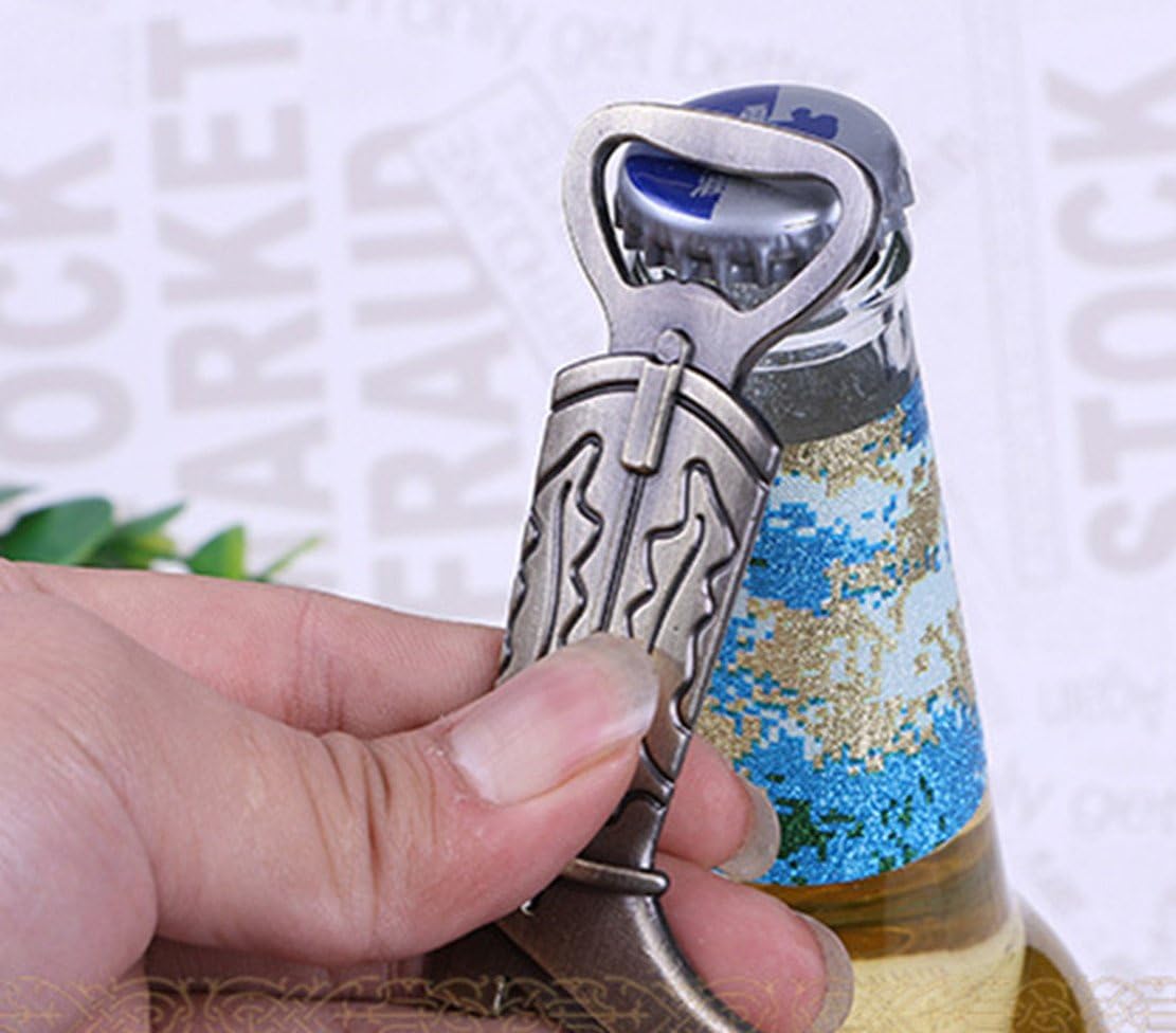 Cowboy Boot Bottle Openers with Exquisite Packaging, 12 Pcs Boot Bottle Opener Beer Accessories Metal Stainless Steel Bottle Openers,Best Groomsman Gift
