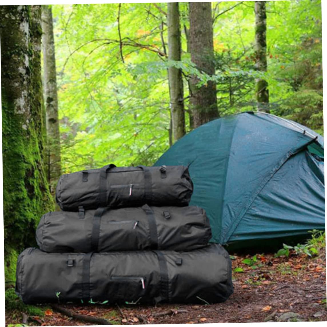 Borsa di stoccaggio della tenda, borsa da trasporto in campeggio Oxford impermeabile, borsone tenda pieghevole, borsa per accessori da campeggio per viaggi in campeggio (90x30x30cm)