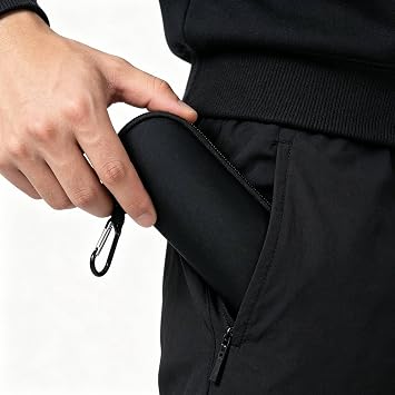 Flat Flashlight Case Pouch Compatible with OLIGHT ArkPro Ultra EDC Flat Flashlight, Portable Flat Flashlight Pouch Holder with Carabiner, Water-Resistant Shockproof (6.72.4in)