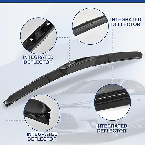 Miniatura 6 de Escobillas de limpiaparabrisas compatibles a medida para Honda Accord 2017-2024, Toyota RAV4 2013-2023 Honda CRV4 2012-2016, Mazda 5 2006-2015,