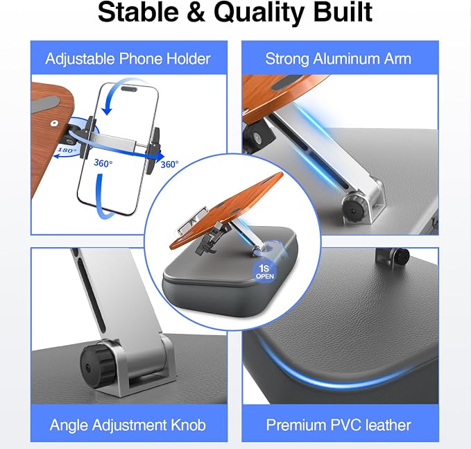 Base Ajustable para Portátil V-Hold, 15.2x11.2 pulgadas, Aluminio miniatura 7