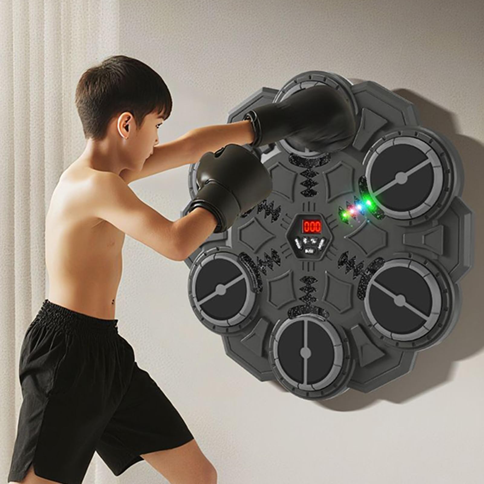 Macchina da Boxe Musicale per Bambini Giocattoli Allenatore Intelligente | Giocattoli Macchina Da Box Musicale Per Allenamento Adulti per Uomini Donne Giovani Casa Palestra