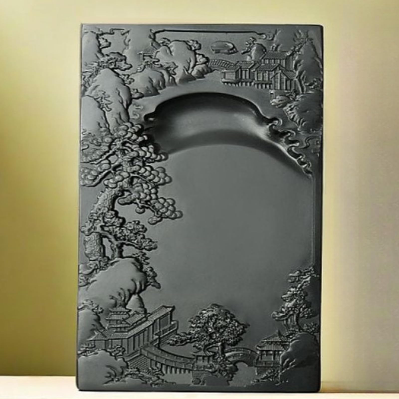 Inkstone, calligrafia per principianti, 18 cm, decorazione in stile antico con pietra d'inchiostro, pietra d'inchiostro, stile antico