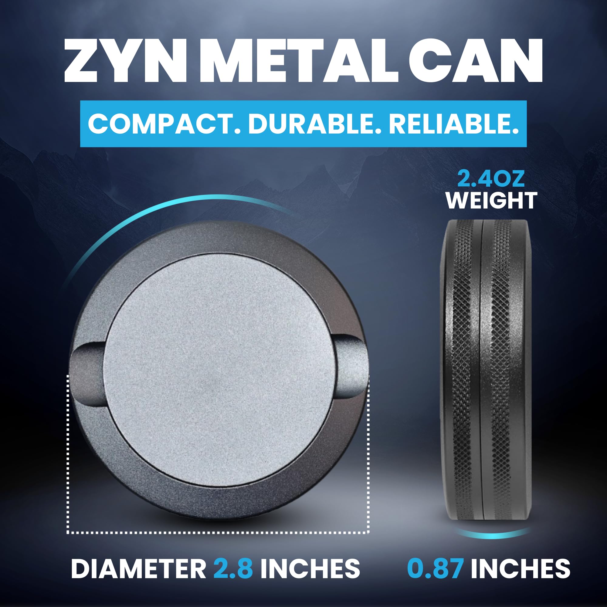 TuffTynz - Zyn Metal Can | Zyn Holder | Metal Zyn Container | Zyn