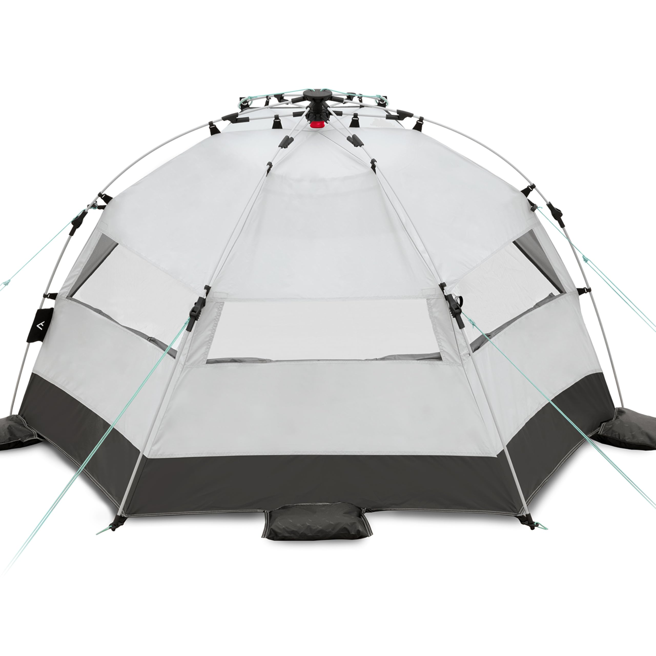 qeedo Quick Bay Strandmuschel UV-Schutz 80+ 360° Panorama View leichtes Strandzelt Quick-Up-System 2 Personen
