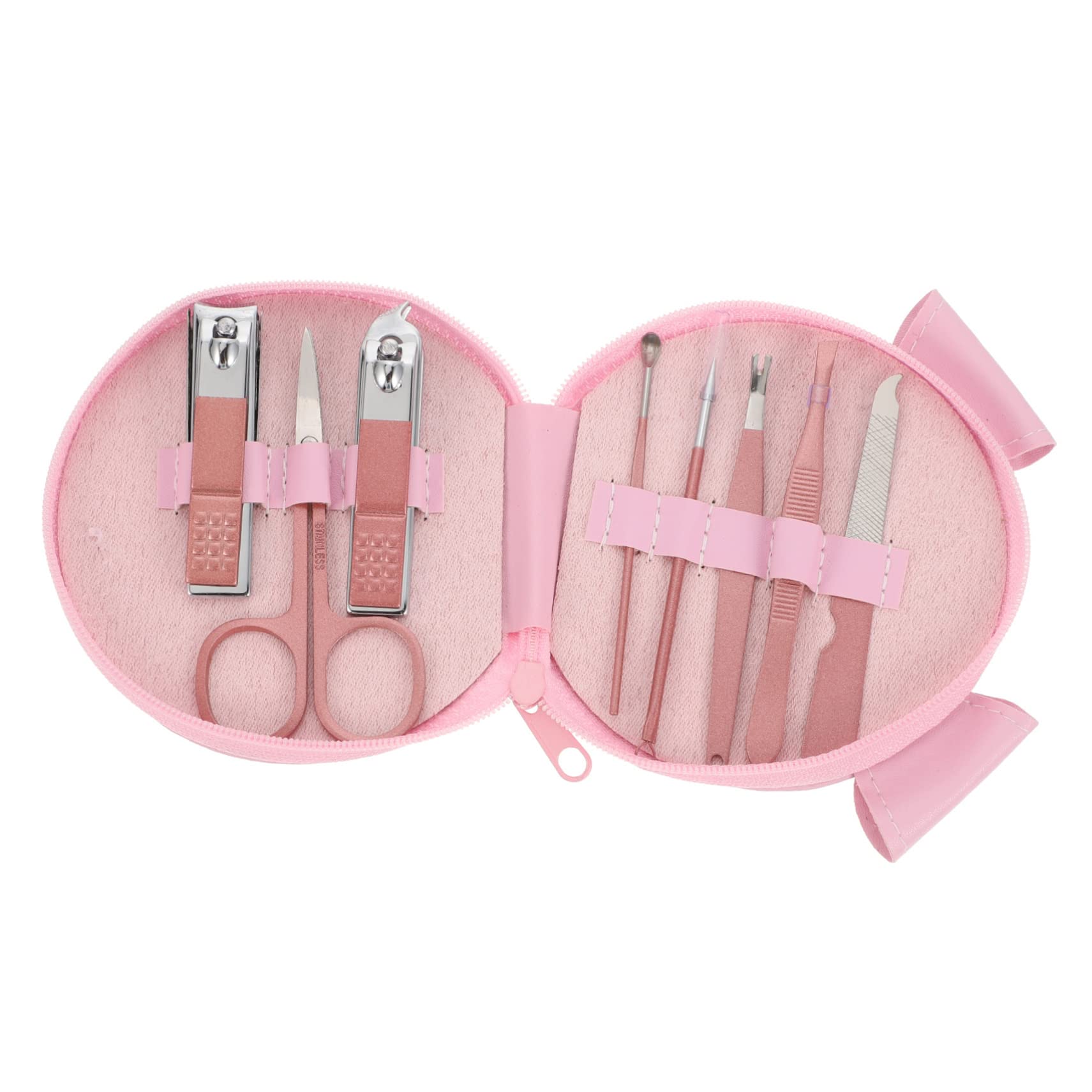 Healeved 4sets Kit Per Manicure e Pedicure Custodia Cartoon Set Per Unghie Inossidabile e Portatile Per