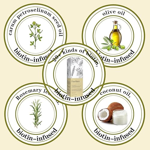 Miniatura 3 de Hair oil that promotes growth | Rosemary Oil | With 20+ Biotin, Nourishes The Scalp, Improves Blood Circulation,Rid of Itchy & Dry Scalp, Nourishing