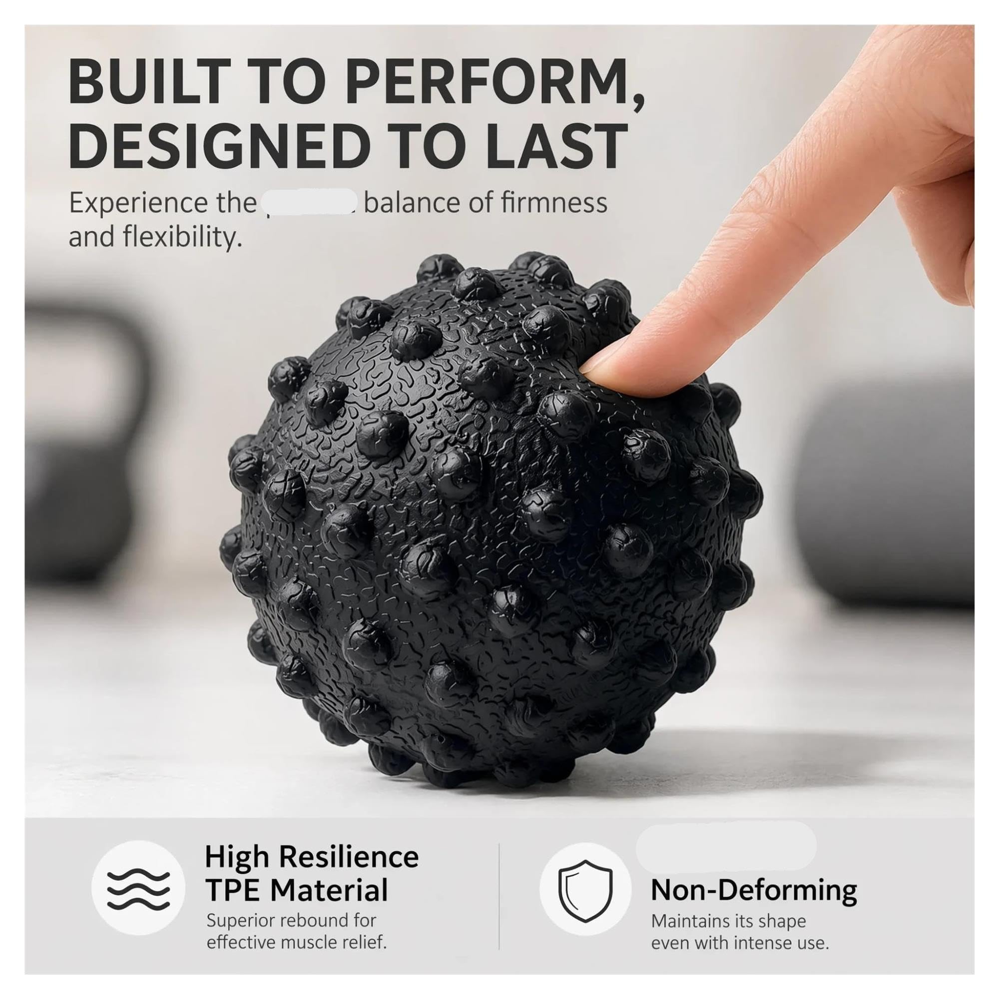 2 Stück Stacheliger Massageball für den Sport