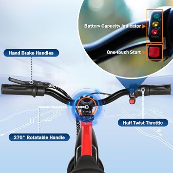 TESORO 2 in 1 Electric Balance Bike 3-6, 24V 150W Electric Bike for Kids, 9.3MPH Kids Electric Dirt Bike with Adjustable Speed, 12 Electric Motorcycle for Kid, Rear Shock Absorber