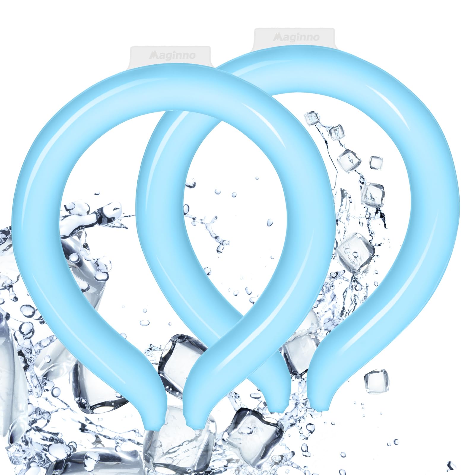 Neck Cooler, Wearable Cooling Tube Cool Neck Wraps for Extremely Hot Weather & Summer Heat, Hands Free Cold Ice Pack Gel for Outdoor Workers, Sports, Relief for Hot Flashes or Fever