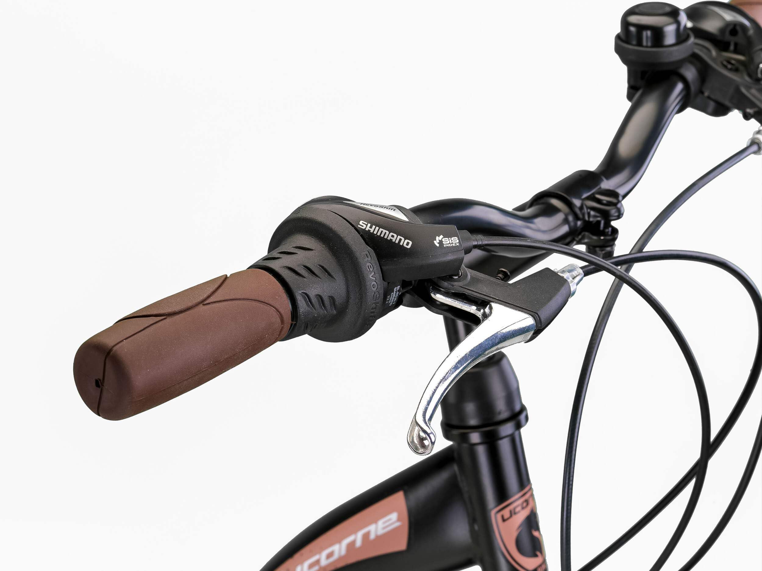 Licorne Bike Stella Premium City Bike 24,26 et 28 pouces – Vélo pour filles, garçons, hommes et femmes – Dérailleur Shimano 21 vitesses – Vélo hollandais, Femme, Noir , 28