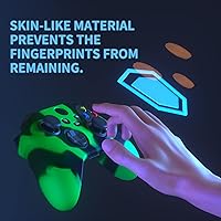 Vista 3 de PlayVital Camouflage Soft Anti-Slip Silicone Cover for Xbox Series X Controller, Rubber Case Protector for Xbox Core Wireless Controller with Black