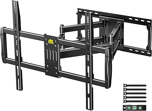 FORGING MOUNT Soporte de pared de TV resistente para televisores de 42 a 110 pulgadas de hasta 220 libras con movimiento deslizante de 8.2 pulgadas