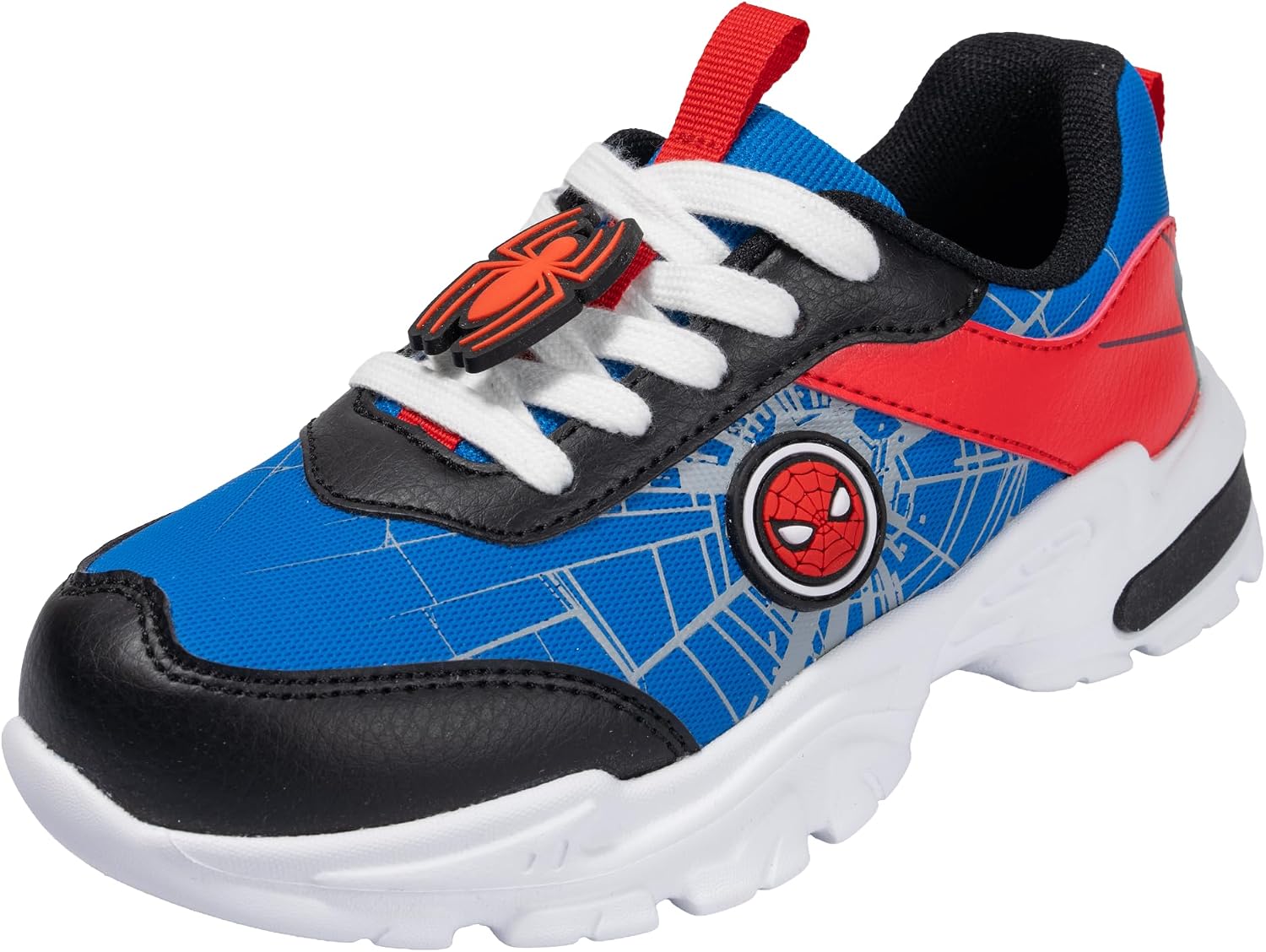 Official Marvel Spider-Man Spidey Spiderman Kids Sneakers Athletic Shoes Lace Up Comfortable Running Walking Play Footwear