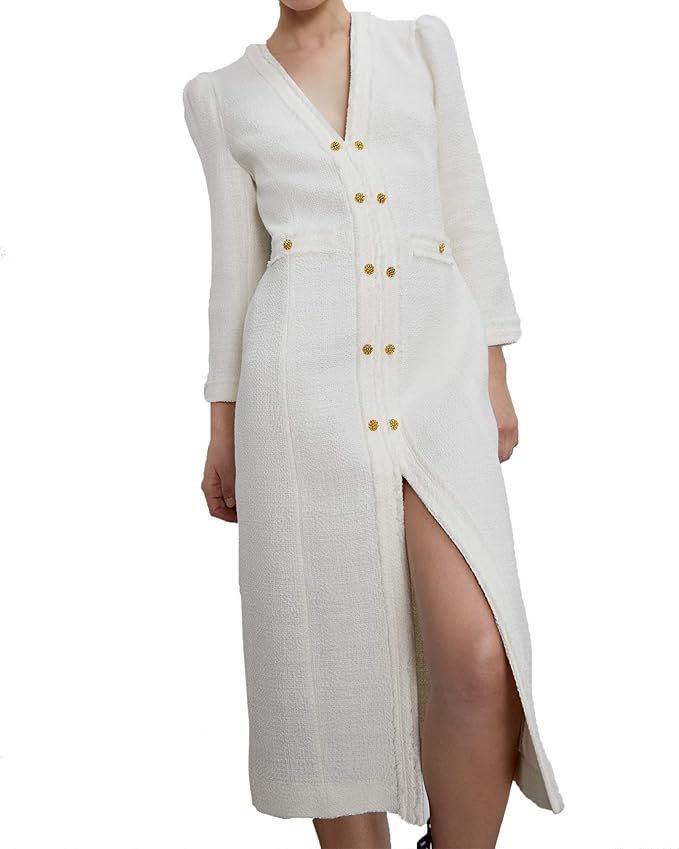 Vestido blanco tweed zara Clearance