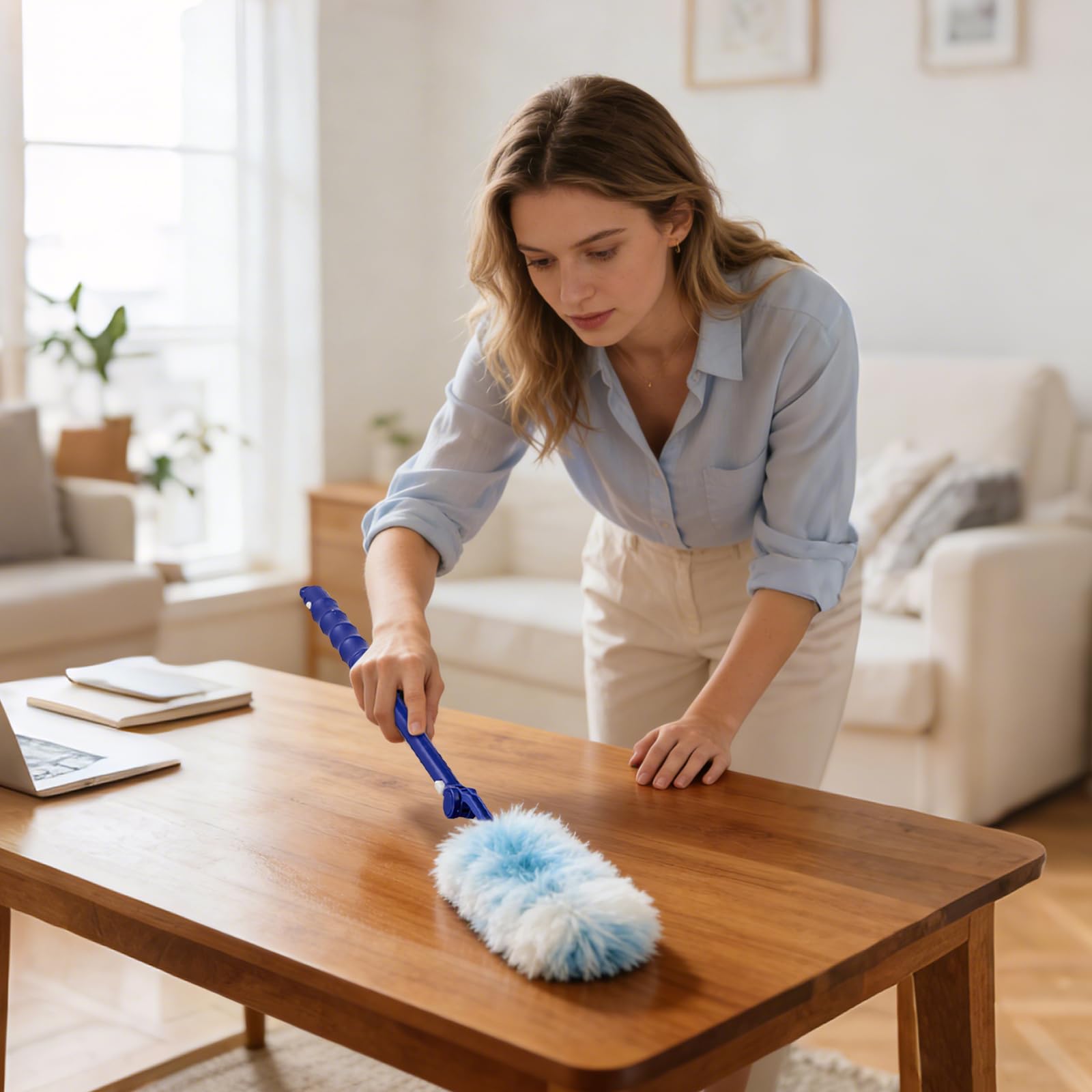 200 recambios de plumero compatibles con plumeros Swiffer de repuesto desechables a granel