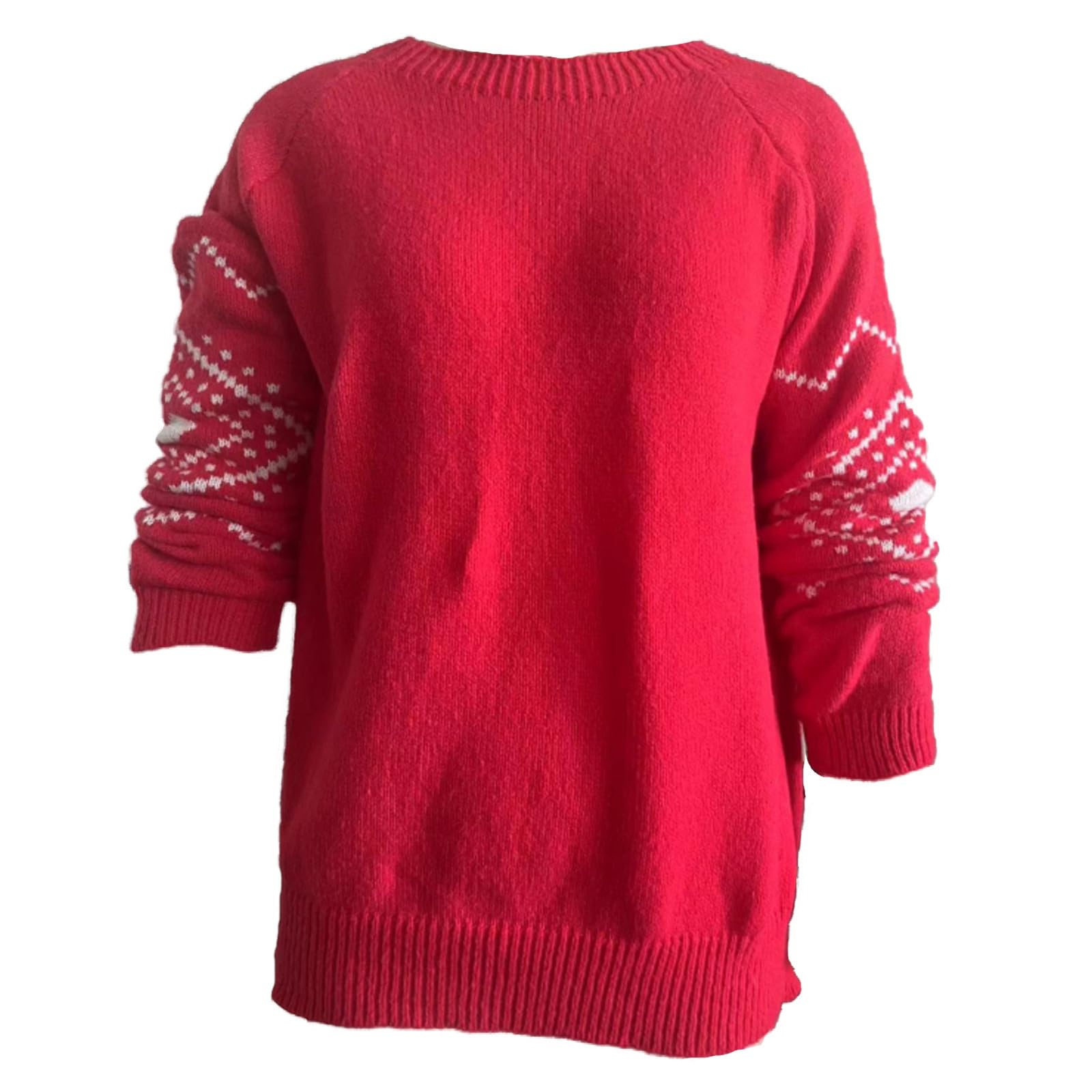 Maglioni Natalizi da Donna, Casual, Larghi, a Maniche Lunghe, Girocollo, retrò, Natalizi, Vintage, Fair Isle, Felpa
