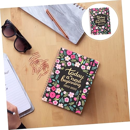 Miniatura 2 de MAGICLULU 3pcs Planner Office Notebooks Daily Goals Notebook Writing Pads English Agenda Notebook Appointment Book 2023 Notes Taker 2022 Calendar