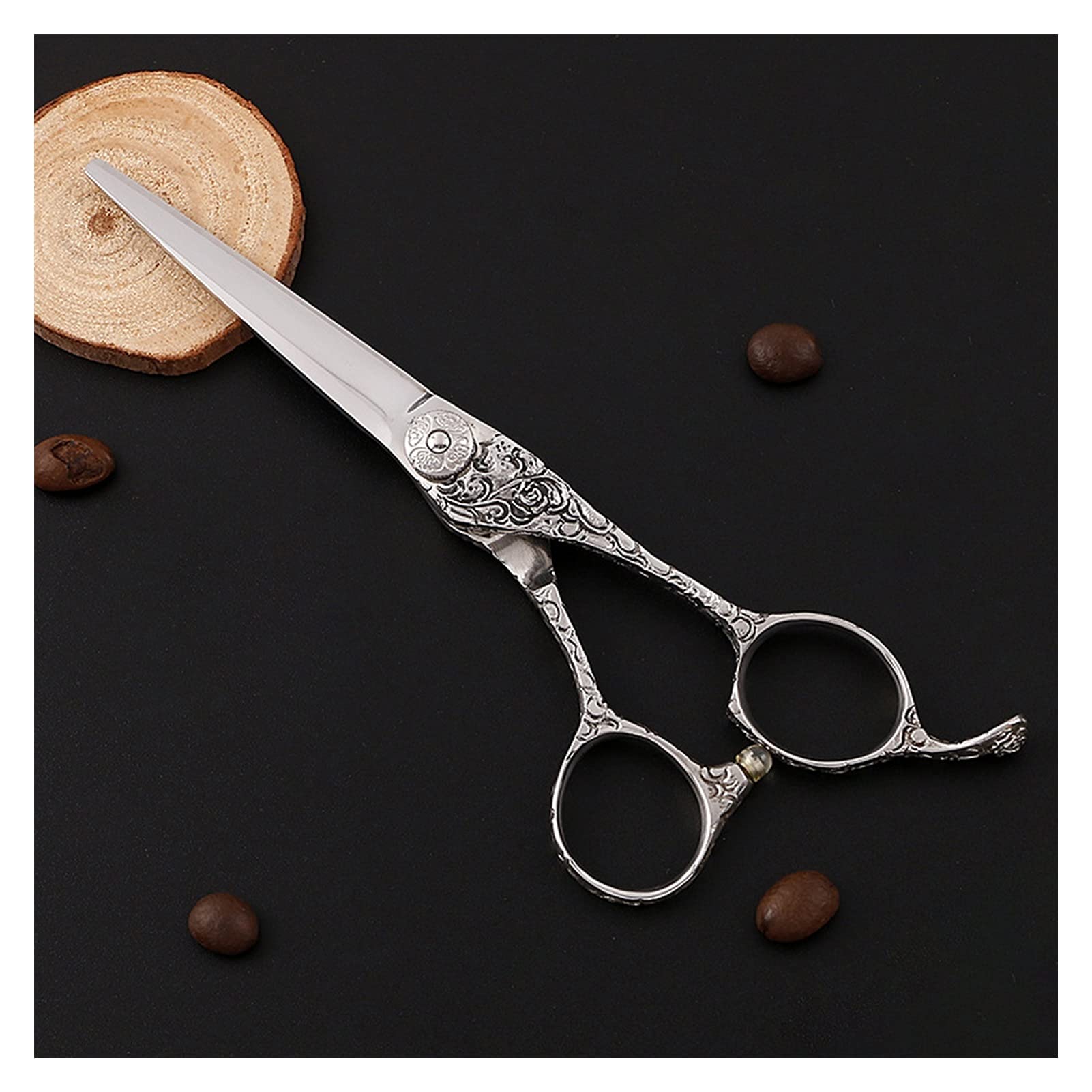 Hair Salon Scissors, Barber Scissors, Flat Scissors, Tooth Scissors, for Barbers Hair Cutting Shears (Size : Flat Shears) (A Flat Shears)