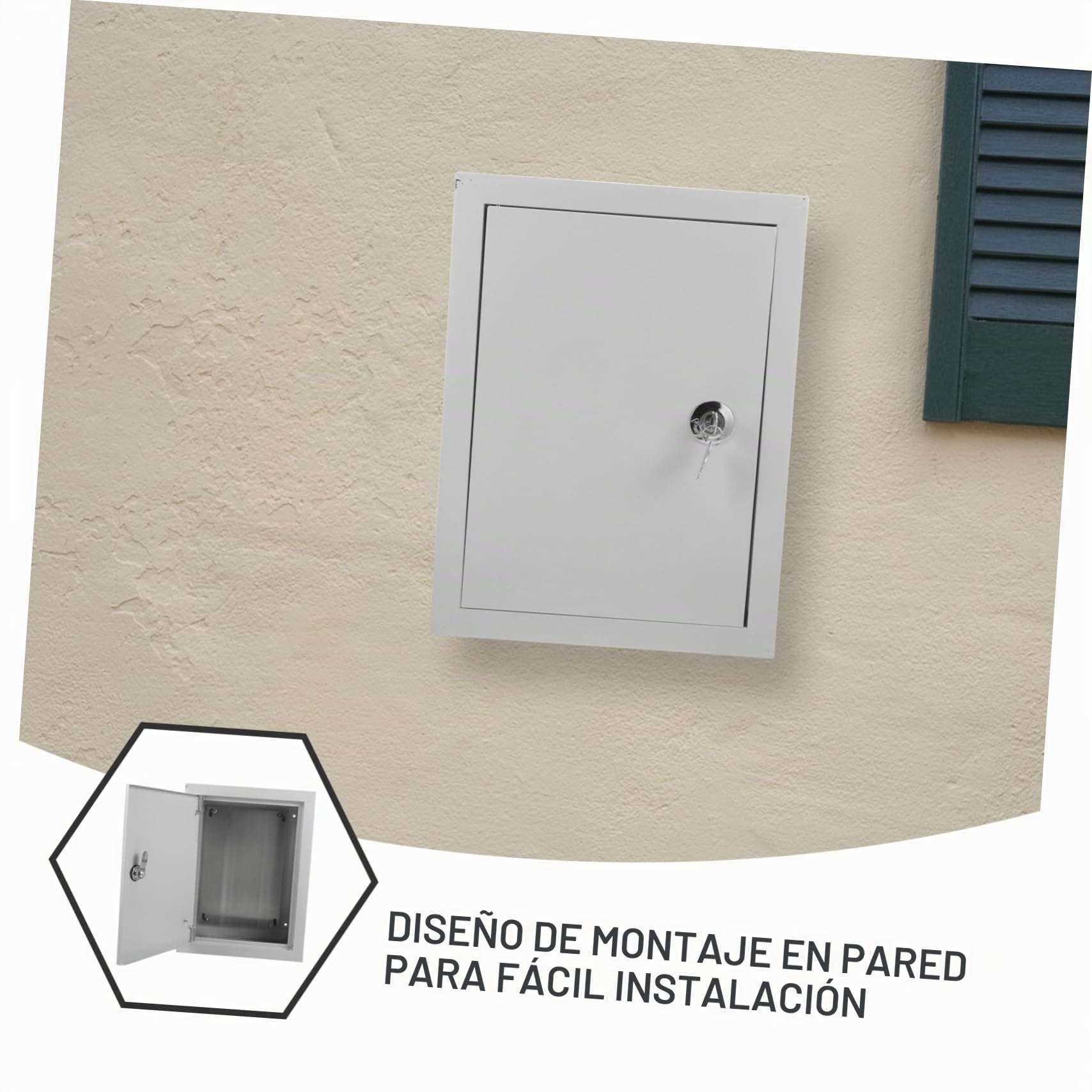 Caja Electrónica Resistente Intemperie para Uso Exterior, Caja Eléctrica de Aluminio Protección Splashproof para Instalaciones Residenciales E Industriales