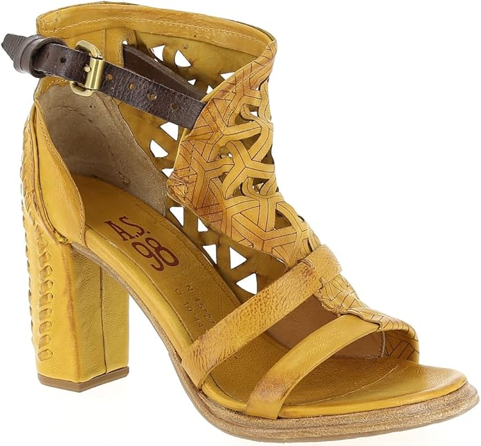 AIR STEP AS98, Damen Sandalen , gelb - gelb - Größe: 38,5 EU : Amazon ...