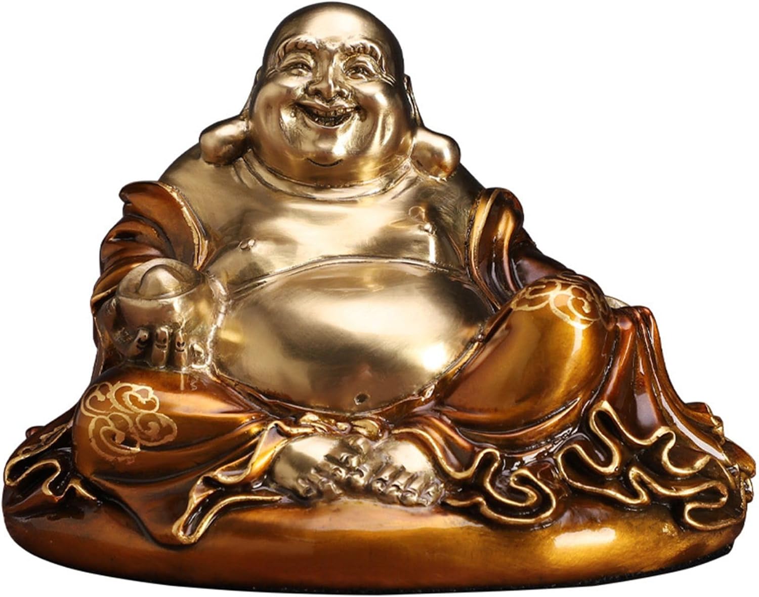 九谷八幡窯『布袋尊』/九谷焼/大型38㎝/縁起物/七福神/商売繁盛 九谷八幡窯『布袋尊』/九谷焼/大型38㎝/縁起物/七福神/商売繁盛