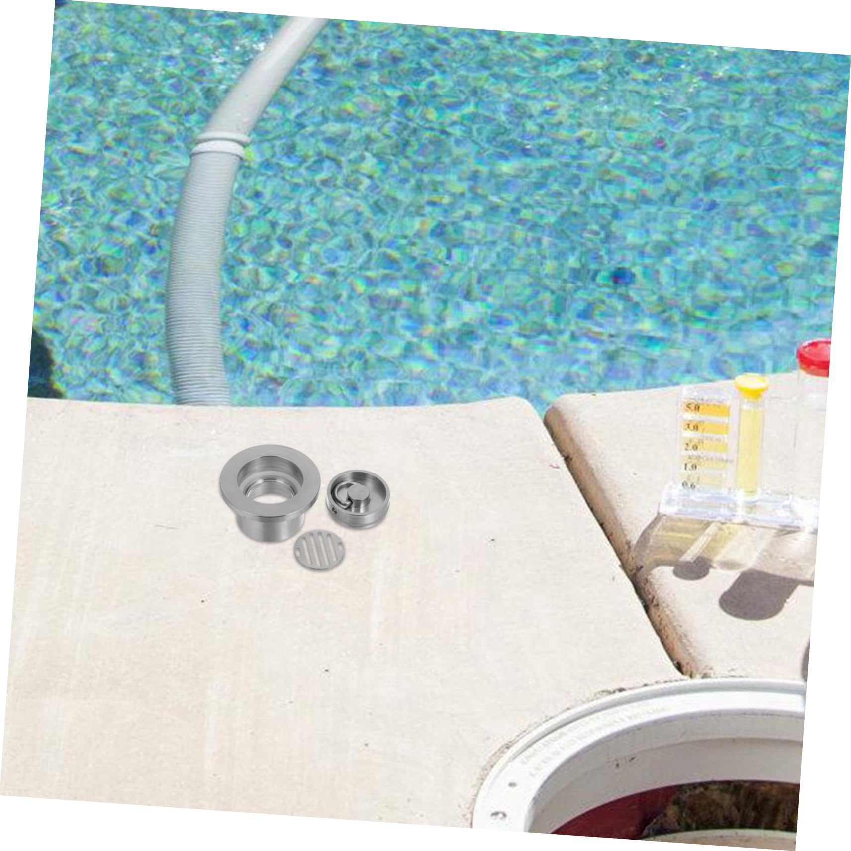 Tapa de Drenaje para Piscina de Cobre Filtro Integrado, Evita Obstrucciones y Acumulación de Agua, Repuesto para Estanque y Depósito de Agua