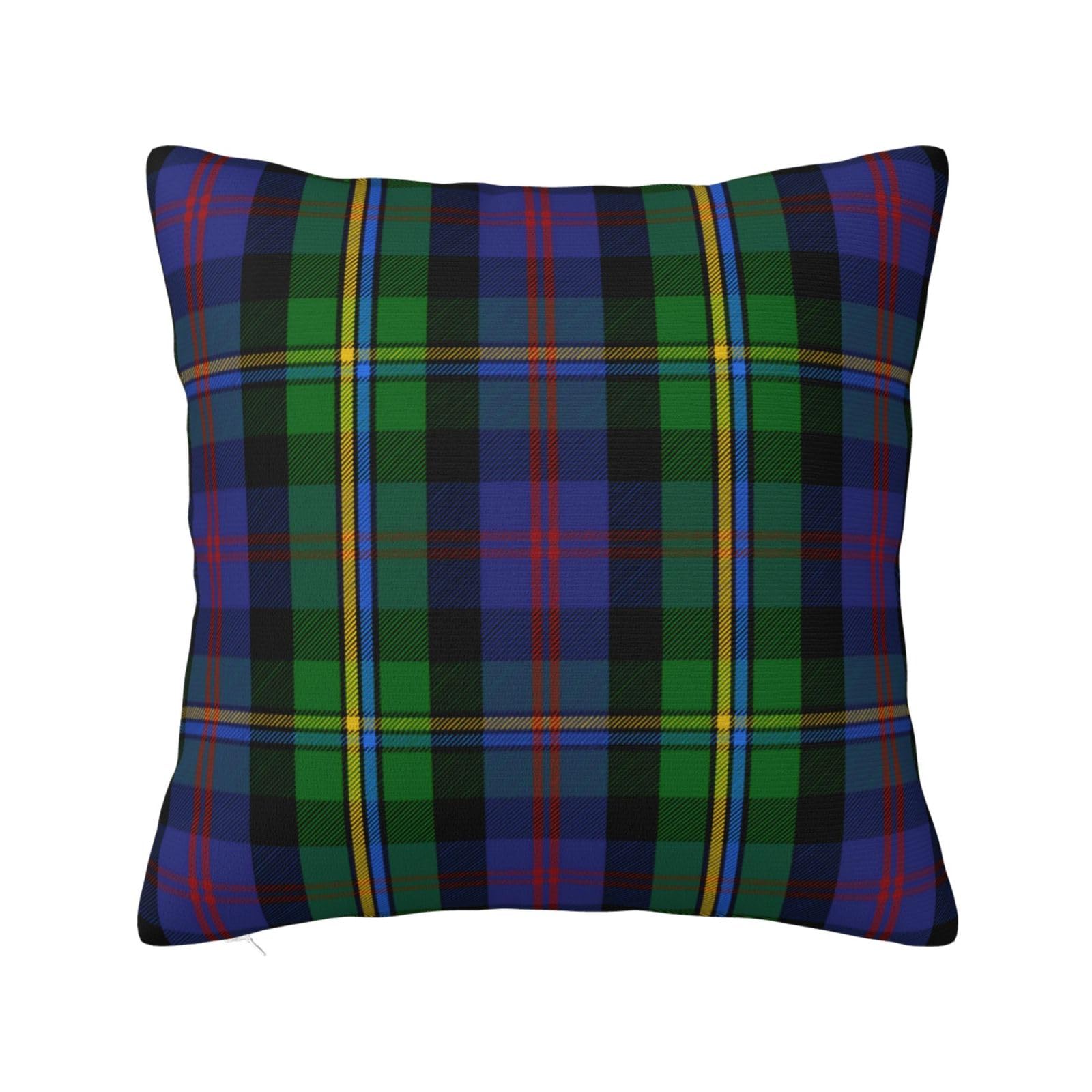 Scottish Clan Malcolm Tartan Plaid Pillowcase 16"x16"
