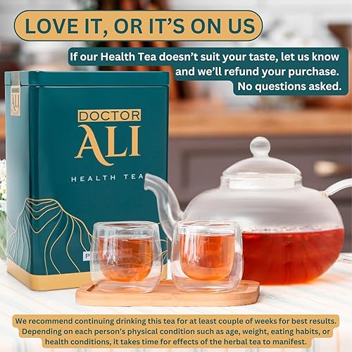 Miniatura 7 de DOCTOR ALI HEALTH Tea - Limpieza y desintoxicación, salud renal y hepática, digestión, refuerzo de inmunidad, calmante, grado premium, 11 súper