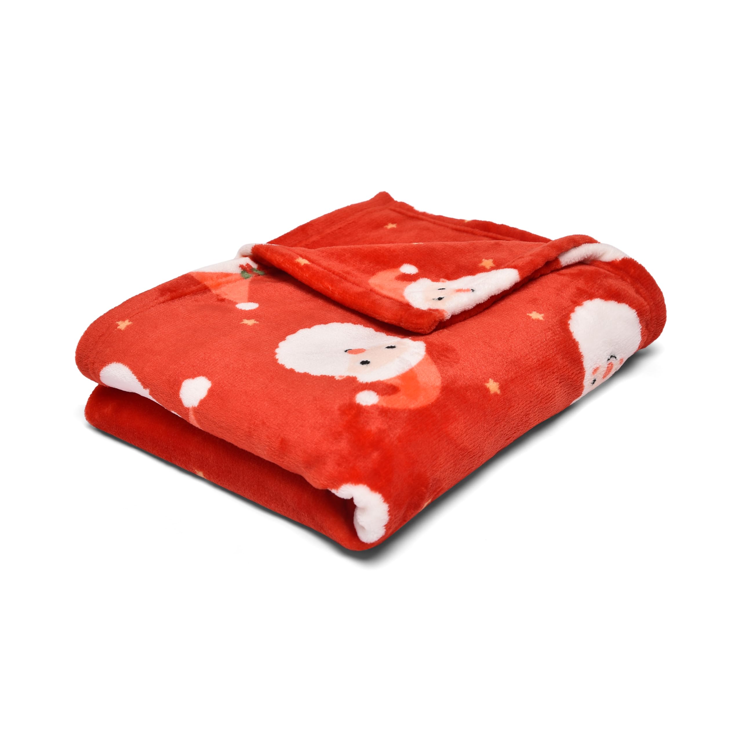 Bedlam Christmas Jolly Santa Fleece Throw, Red, 120 x 150 Cm, 120 x 150cm (Throw) - Image 3