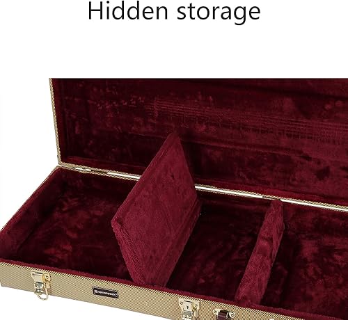 Miniatura 35 de Crossrock Caja de madera para guitarras estilo bajo de precisión derecha Tweed de vinilo (CRW620PBTW)