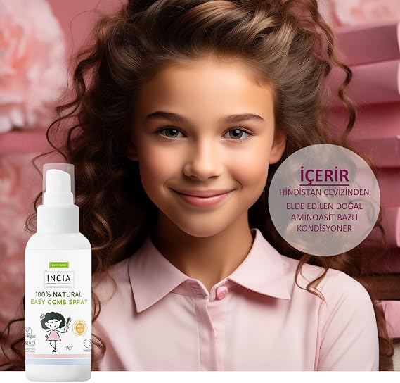 INCIA 100% Natural Easy Scan Spray Moisturizing Brightening Anti Clit for Children 100 ml