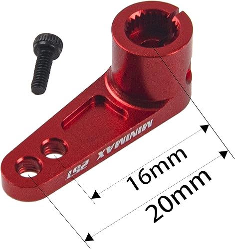 Miniatura 4 de ShareGoo - Brazo de dirección de metal 25T de 25 dientes, compatible con Futaba Savox Power HD Servos Motor Reemplazo para 18 110 RC Off-Road