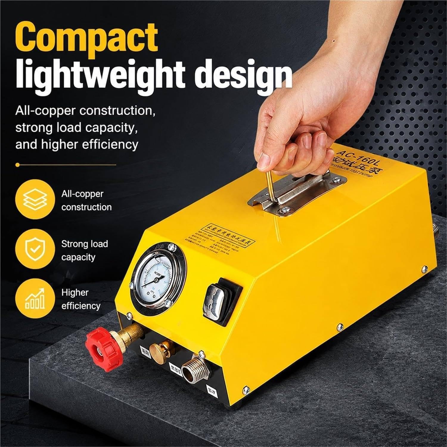 Hydrauliczna Pompa Do Prób Ciśnieniowych Plug-In-20KG