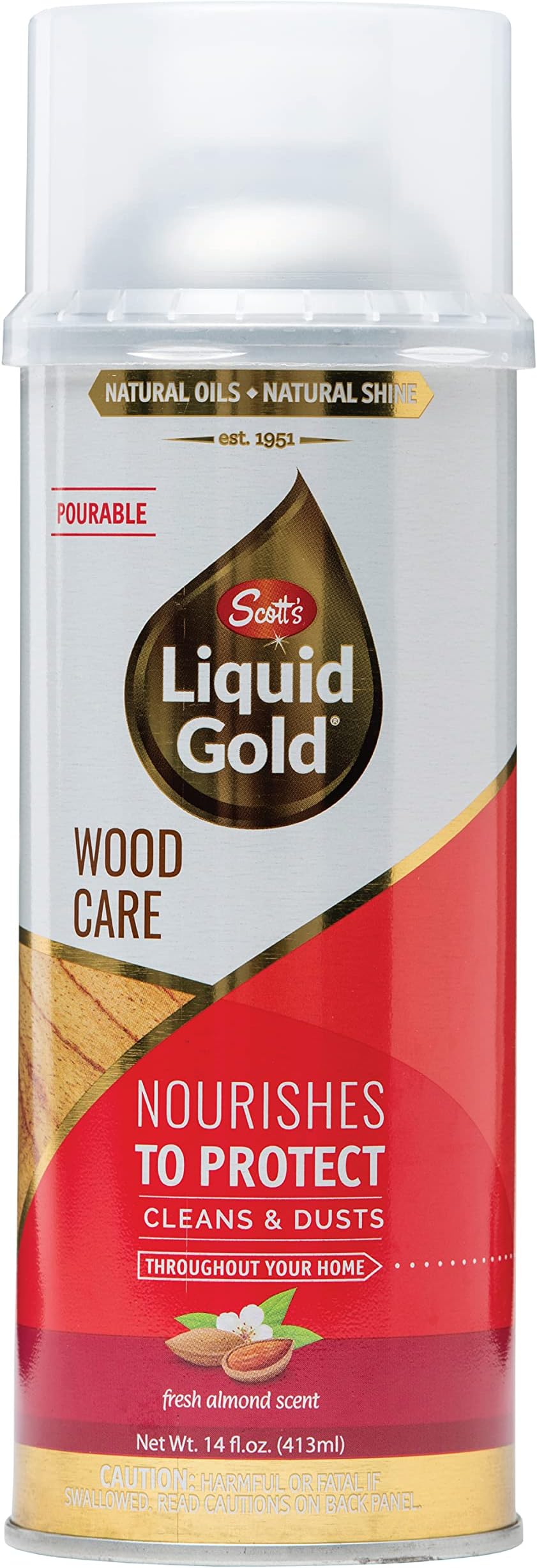 Scott's Liquid Gold 14 oz. Wood Cleaner, 14oz, LiquidCan, Multicolor (P14)