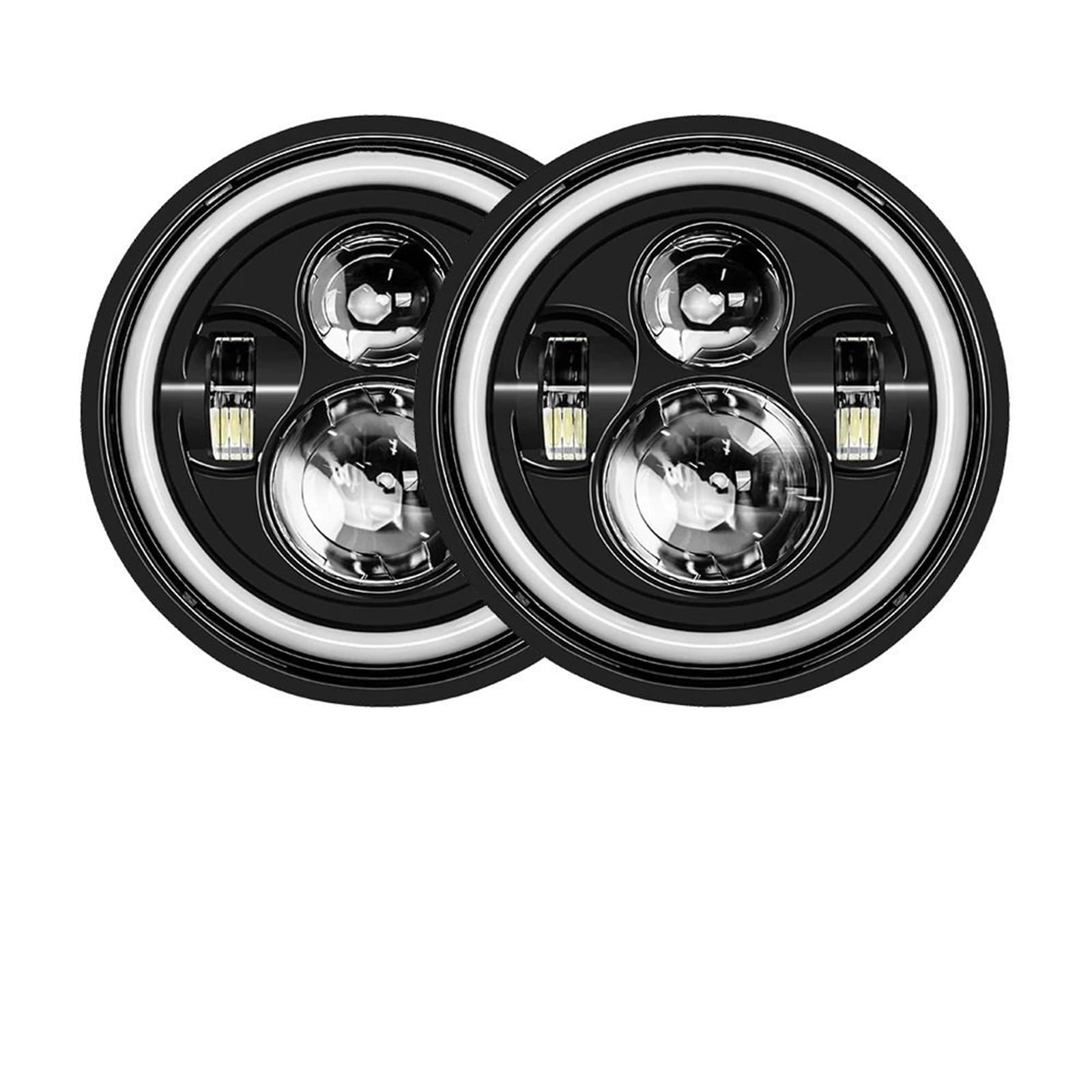 Bombilla Coche Para Wrangler Para Hummer Faro LED Bombilla LED | Accesorios redondos para coche JK TJ H1 H2 2 uds.