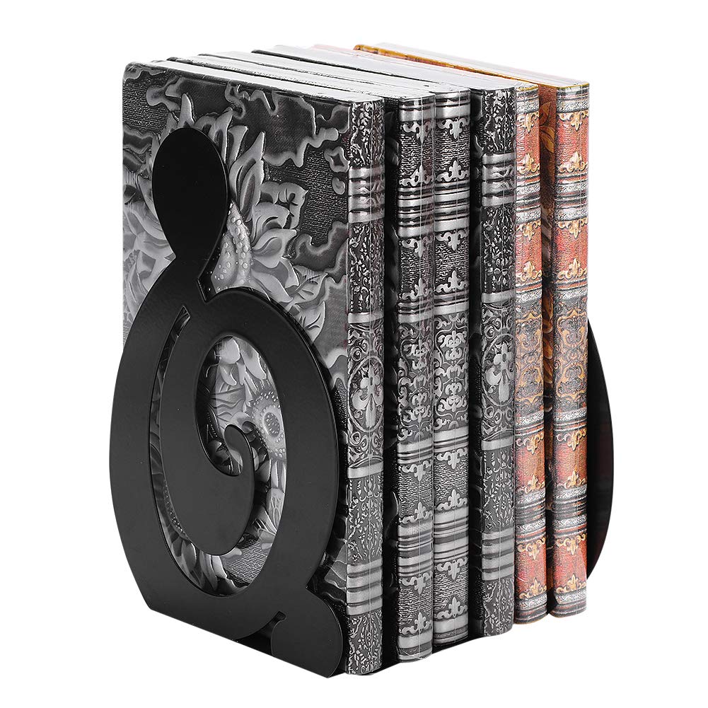 Reggilibri Fermalibri Porta Libri Nota Musicale Fermalibri in Metallo Supporto in Ferro Supporto da Scrivania per Libri Supporto per Libri Ferma Libri Mensola Libri (Color : Rot