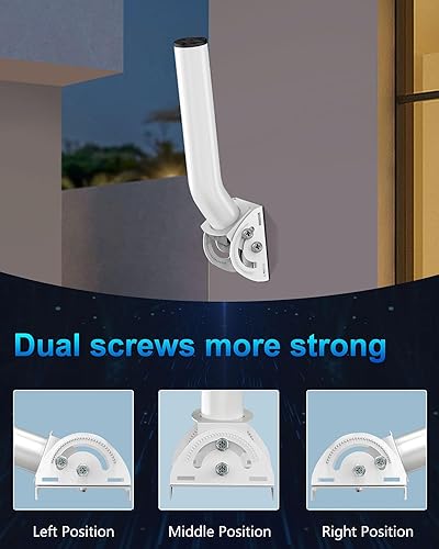 Miniatura 4 de Soporte de puente inalámbrico universal - Soporte de montaje en J de poste universal de 13 pulgadas para puente inalámbrico, antenas de TV, extensor